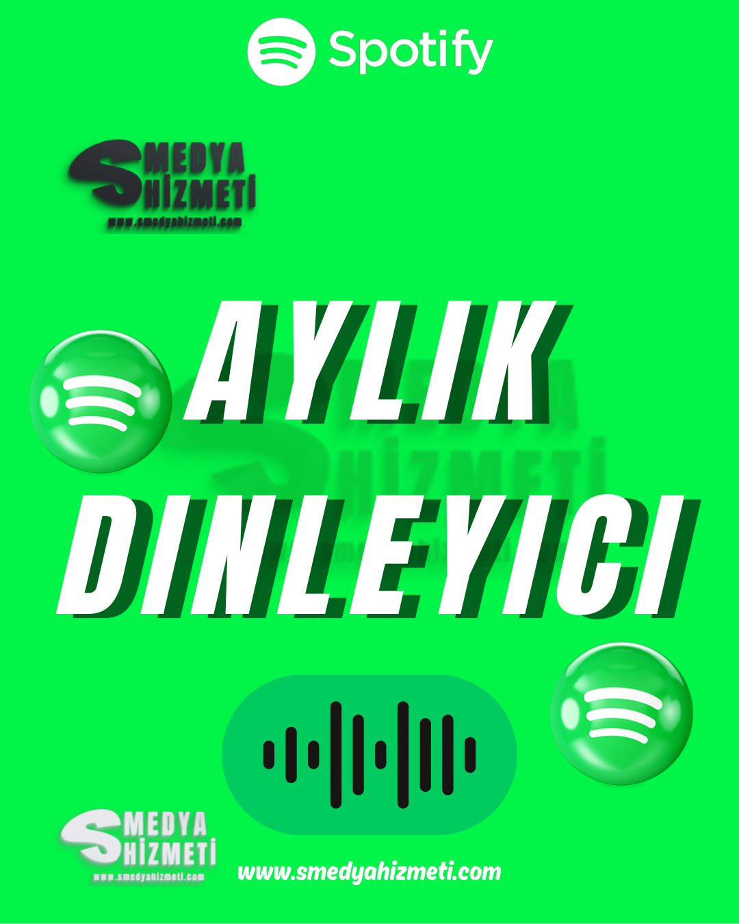 Spotify Aylık Dinleyici